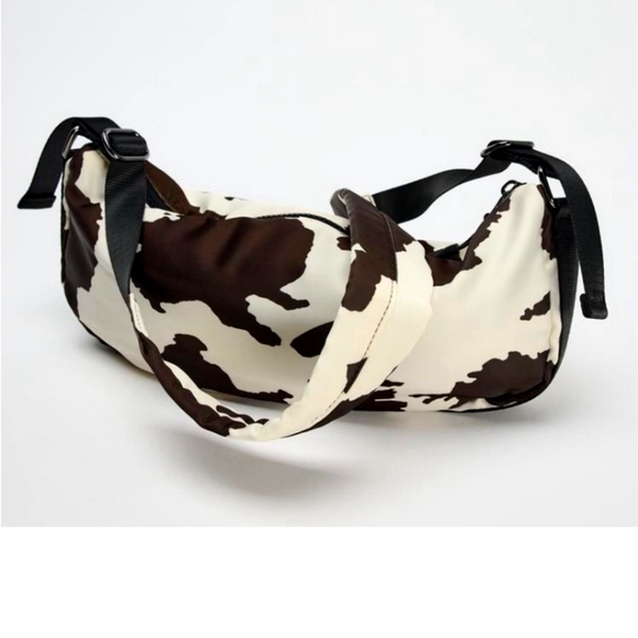 🧸Zara Cow•print bag - Picture 1 of 6